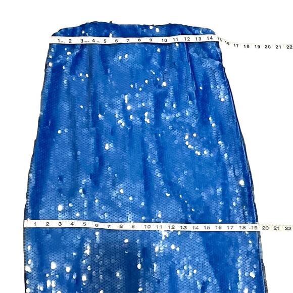 NEW NWT STAUD Casey Strapless Sequined Maxi Dress - Picture 11 of 12